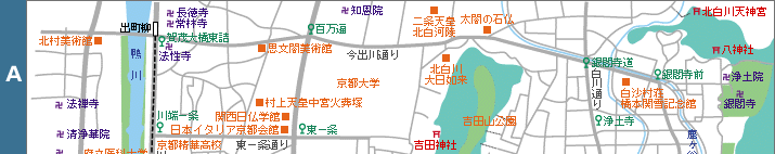 京都東山案内（東山北部Aエリア）