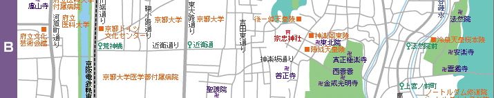 京都東山案内（東山北部Bエリア）