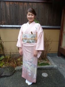 友人の結婚式に訪問着で列席されたかおるさん