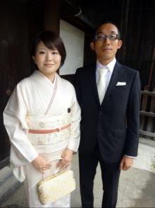 結婚式に参列されるまりえさん